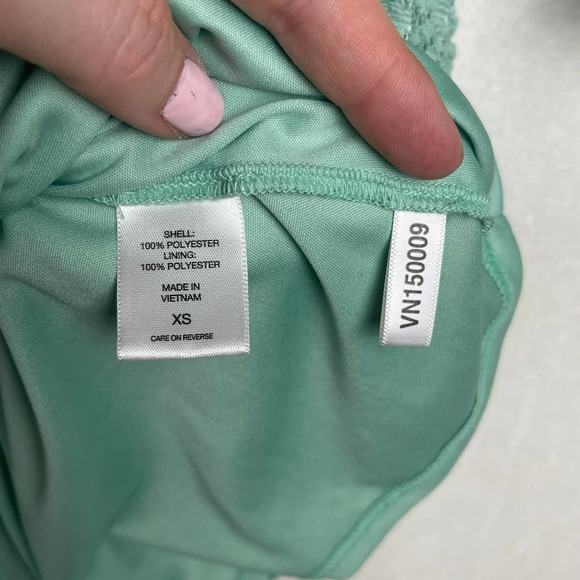 New York & Company Dress Women’s XS Stretch Mint Green Knee Length Bell Sleeves‎ - Picture 11 of 15